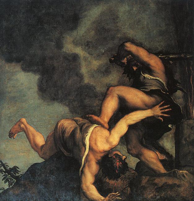  Titian Cain and Abel oil painting image